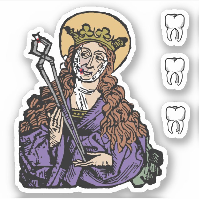 St. Apollonia with Pulled Tooth (Nuremberg) - 1-Up Sticker (Front)