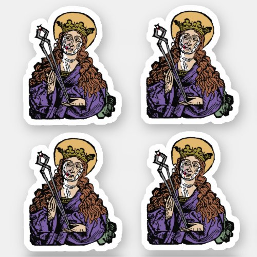St Apollonia with Pulled Tooth Nuremberg 4_Up Sticker