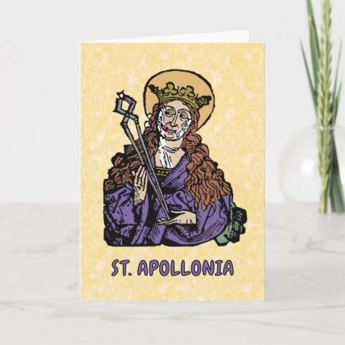 St Apollonia with Pulled Tooth Nuremberg Card