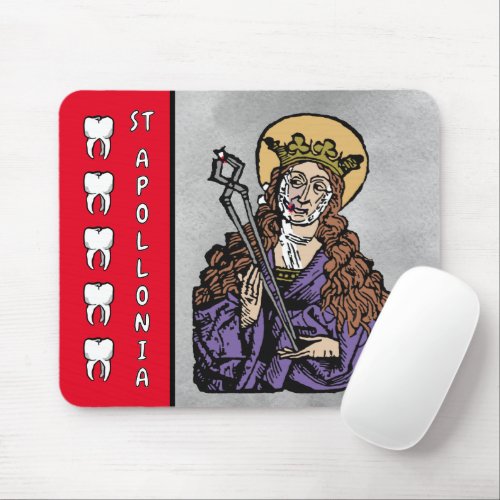 St Apollonia with Pulled Tooth Nuremberg Mouse Pad