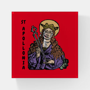 St. Apollonia with Pulled Tooth (Nuremberg) Paperweight