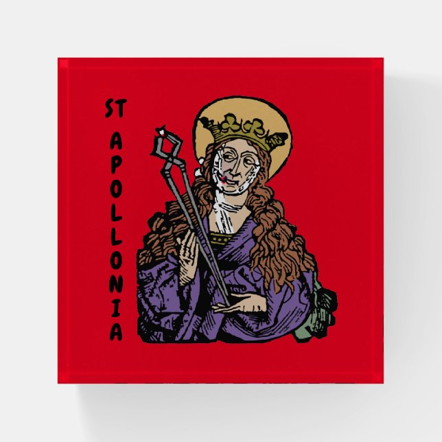 St. Apollonia with Pulled Tooth (Nuremberg) Paperweight (Front)