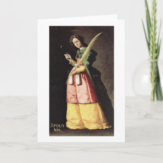 St. Appolonia By Zurbaran De Francisco Card