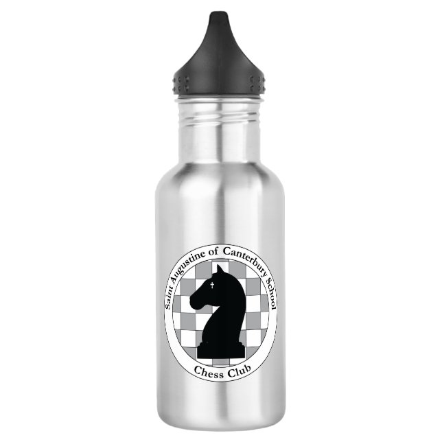 St. A's Chess Club Water Bottle (Left)