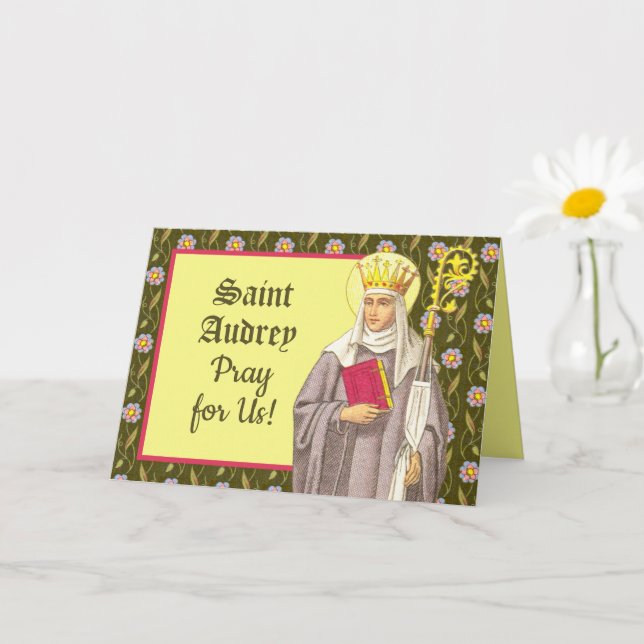 St. Audrey (Etheldreda) (P 003) Card (Small Plant)