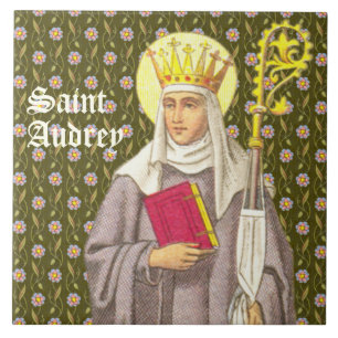 St. Audrey (Etheldreda) (P 003) Ceramic Tile