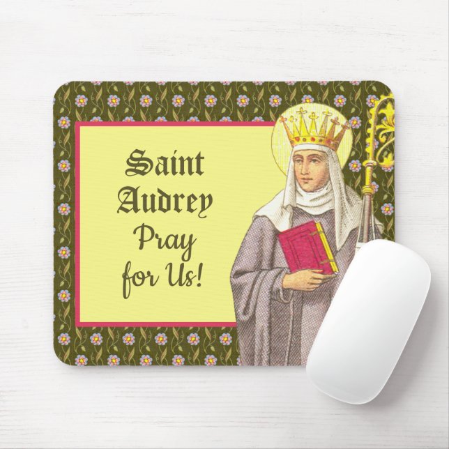 St. Audrey (Etheldreda) (P 003) Mouse Pad (With Mouse)