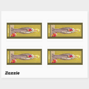 St. Audrey (Etheldreda) (P 003) Rectangular Sticker