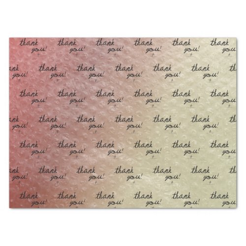 St Aug Sketch Bubble Wrap Reseller Thank You Tissue Paper