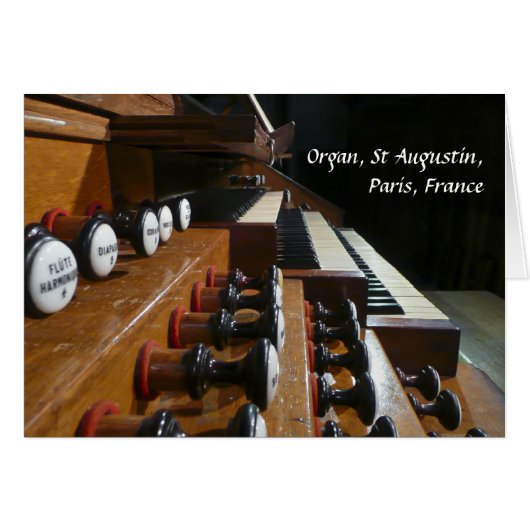 St Augustin organ Cards (Front Horizontal)