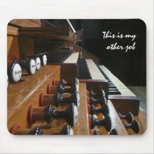 St Augustin organ console Mouse Pad