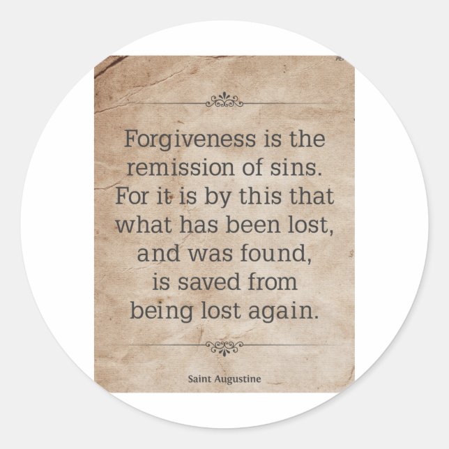 St. Augustine #2 Classic Round Sticker (Front)