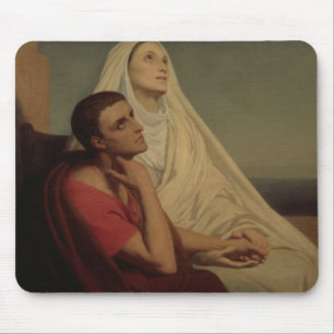 St. Augustine and his mother St. Monica, 1855 Mouse Pad