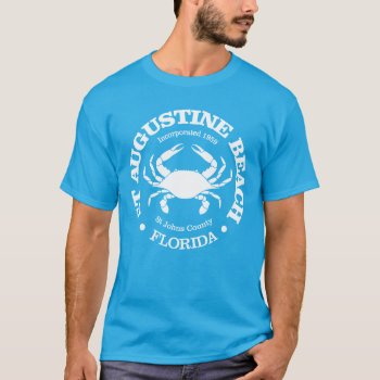 St Augustine Beach (crab) T-shirt by NativeSon01 at Zazzle