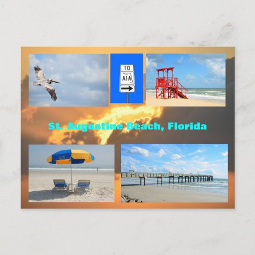 St Augustine Beach Florida Postcard