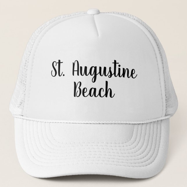 St. Augustine Beach Florida Trucker Hat (Front)
