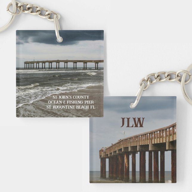 St Augustine Beach Pier Florida Photographic Keychain (Creator Uploaded)