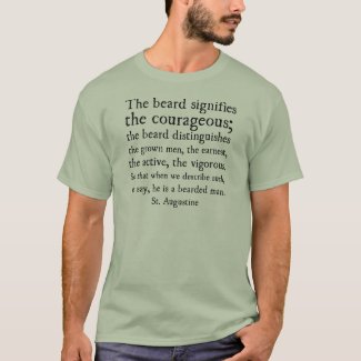 St Augustine Beard Quote T-Shirt