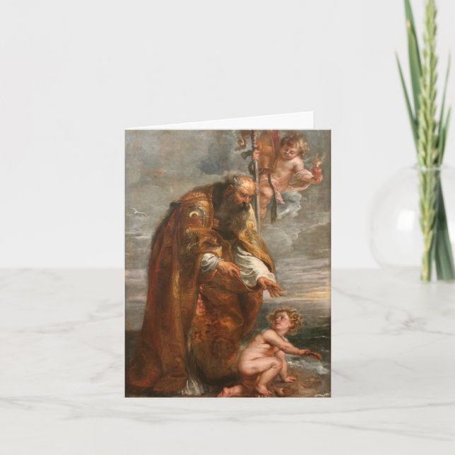 St. Augustine By Peter Paul Rubens Card (Front)
