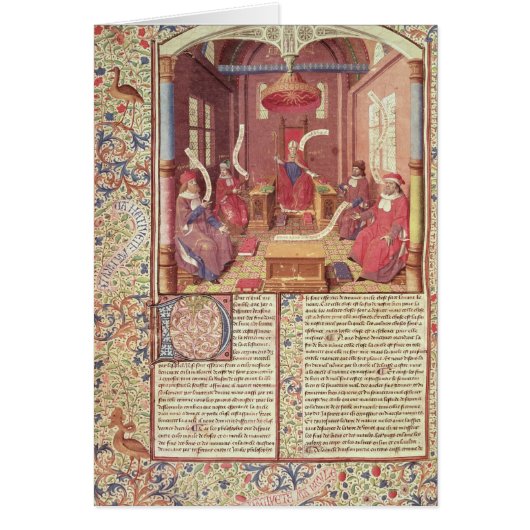 St. Augustine, Epicurus, Zeno, Antiochus & Cards (Front)