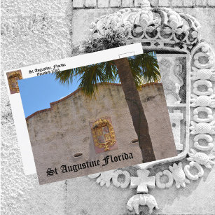 St Augustine FL Coat of Arms of The Spanish Empire Postcard