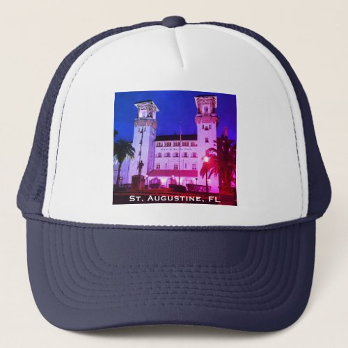 St Augustine FL _ Hotel Alcazar Trucker Hat