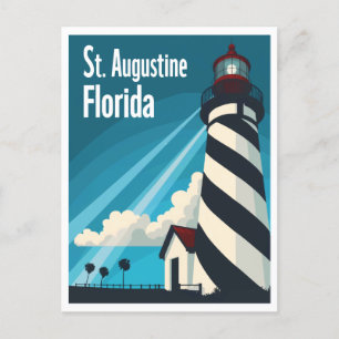 St. Augustine FL - Lighthouse on Anastasia Island Postcard