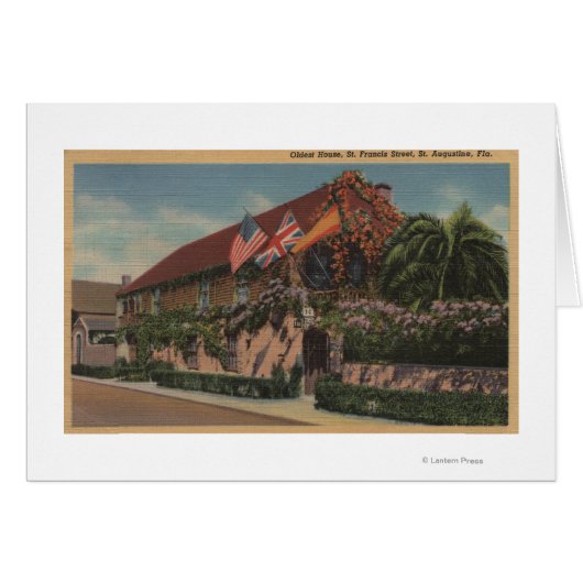 St. Augustine, FL - View of St. Francis Cards (Front Horizontal)