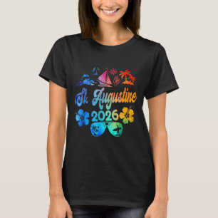 St. Augustine Florida 2026 Vacation Tie Dye Summer T-Shirt