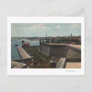 St. Augustine, Florida - Aerial of Ft. Marion Postcard