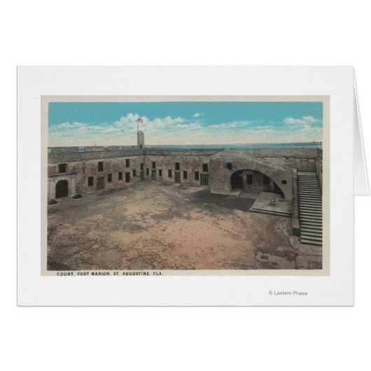 St. Augustine, Florida - Bird's Eye of Ft. Mario Cards (Front Horizontal)