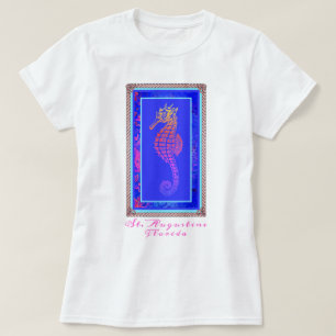 St. Augustine Florida Colorful Seahorse T-Shirt