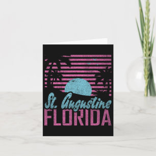 St. Augustine Florida Fl Citrus State Miami Vibes Card