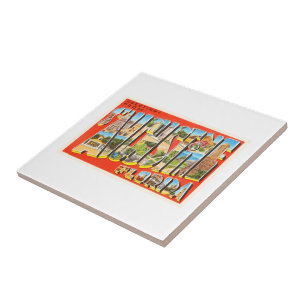 St Augustine Florida FL Vintage Travel Souvenir Ceramic Tile