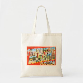 St Augustine Florida Fl Vintage Travel Souvenir Tote Bag by AmericanTravelogue at Zazzle