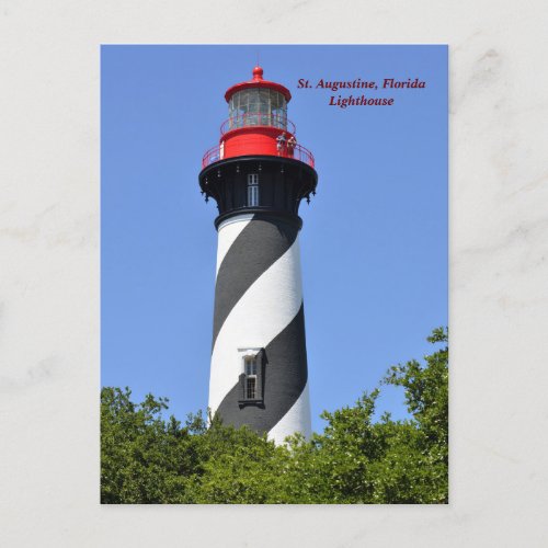 St Augustine Florida Lighthouse Holiday Postcard