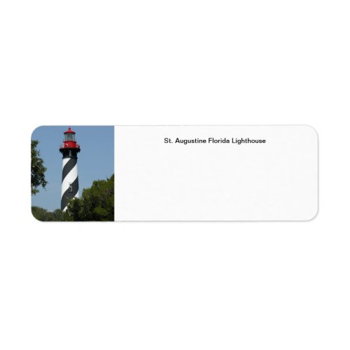 St Augustine Florida Lighthouse Label