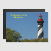 St. Augustine, Florida lighthouse magnetiic card (Front/Back)