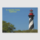 St. Augustine, Florida lighthouse magnetiic card (Front)