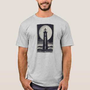 St. Augustine Florida Lighthouse Moon T-Shirt