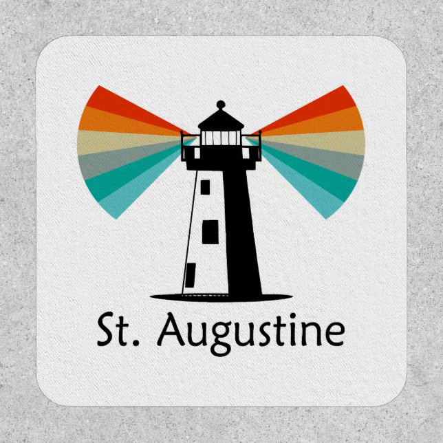 St. Augustine Florida Lighthouse Rainbow Patch (Front)