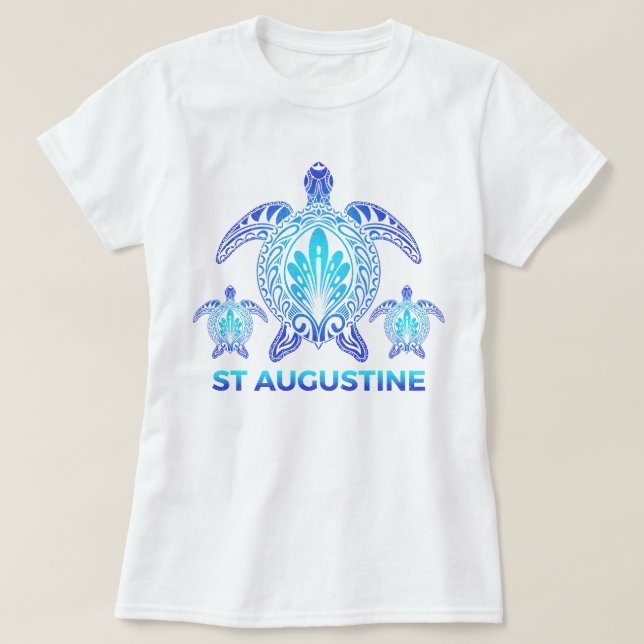 St Augustine Florida Ocean Sea Turtle Souvenirs T-Shirt (Design Front)