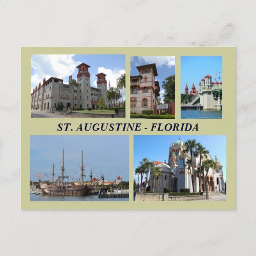 St Augustine Florida Postcard