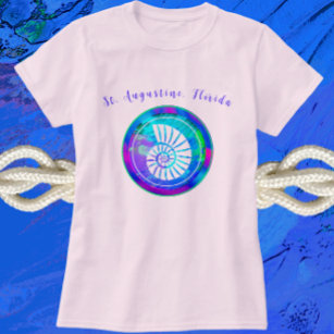 St. Augustine Florida Pretty Sea Shell T-Shirt