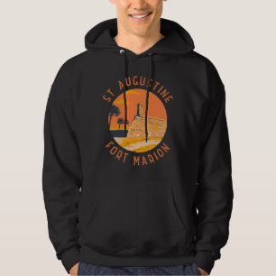 St Augustine Florida Retro Distressed Circle Hoodie