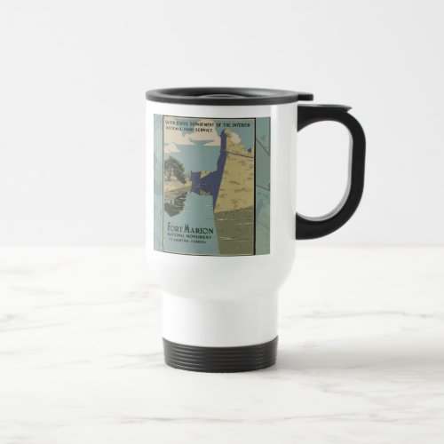 St Augustine Florida Spanish Fort Poster Travel Mug