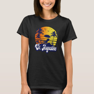 St. Augustine Florida Sunset Beach Retro Premium T-Shirt