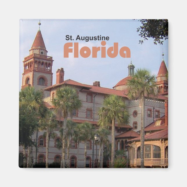 St. Augustine Florida Travel Photo Fridge Magnet (Front)