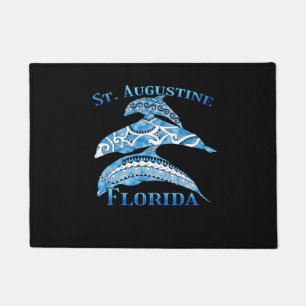 St. Augustine Florida Vacation Tribal Dolphins Doormat