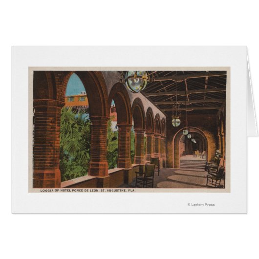 St. Augustine, Florida - View of Hotel Ponce de Cards (Front Horizontal)